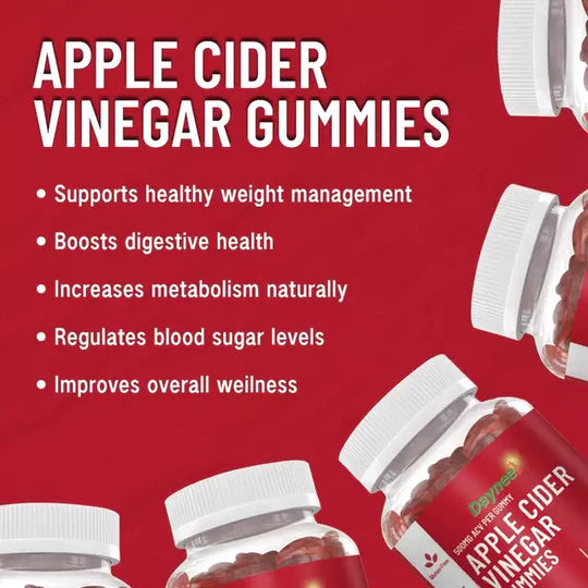 Apple Cider Vinegar Gummies (500mg) | complément alimentaire Detox, perte de poids, Cholesterol, et gain d'énergie