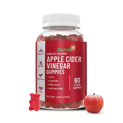 Apple Cider Vinegar Gummies (500mg) | complément alimentaire Detox, perte de poids, Cholesterol, et gain d'énergie